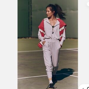 Free People Gray Jumpsuit